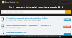 Desktop Screenshot of concorsiletterari.net