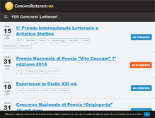 Tablet Screenshot of concorsiletterari.net